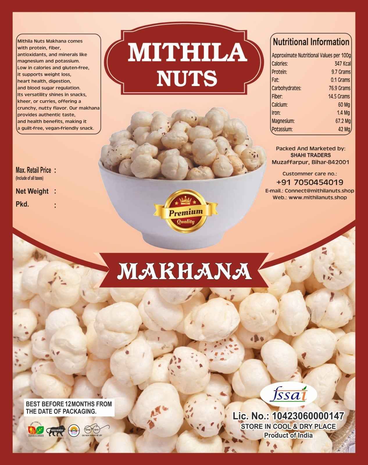Makhana 500 Gm